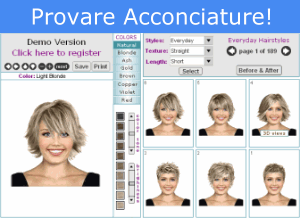 provare acconciature