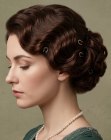 Chignon morbidamente ondulato
