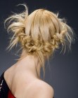 Acconciatura per un matrimonio o un cocktail party