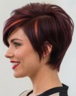 Taglio pixie con linea ad A