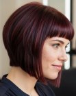 Bob linea ad A con styling liscio
