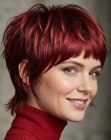 Pixie rosso scalato