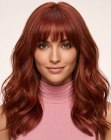 Capelli rossi lunghi e mossi