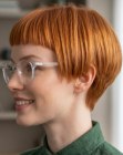 Capelli corti con una silhouette arrotondata