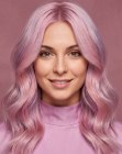 Capelli rosa lunghi