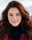 Capelli mossi rosso-castani