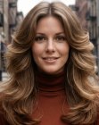 Capelli anni '70 lunghi e sfilati